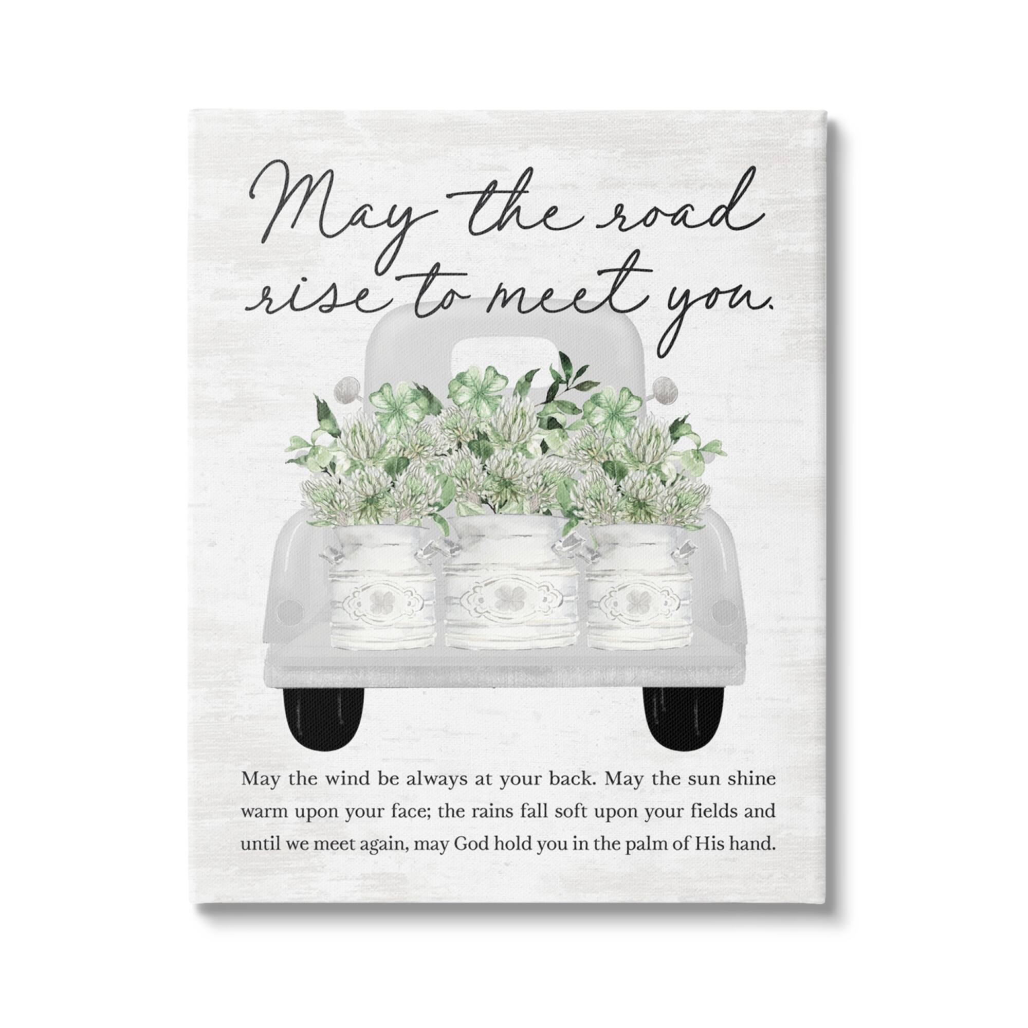 Stupell Industries Country Irish Proverb Canvas Wall Art